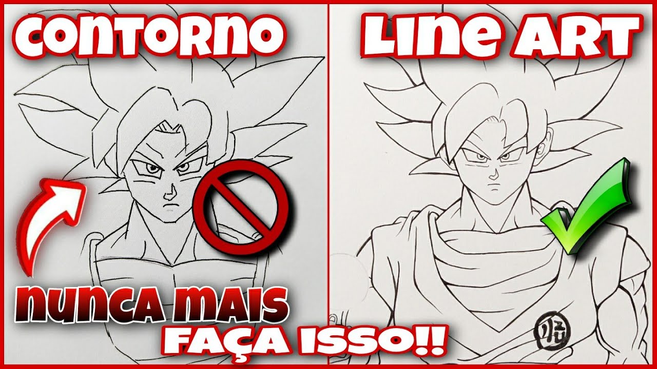 Nunca contorne o seu Desenho!! - O segredo da Line Art perfeita!
