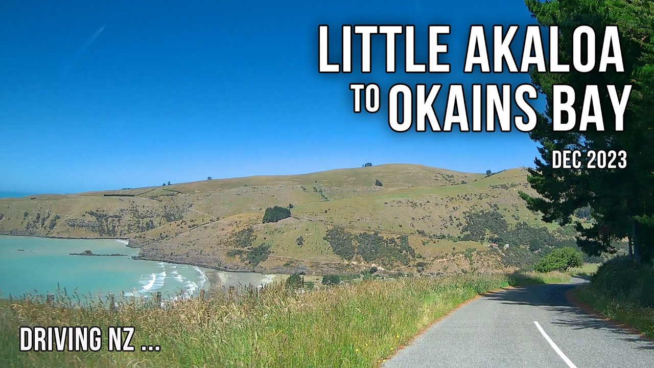 Driving New Zealand: Little Akaloa to Okains Bay | 4K scenic drive