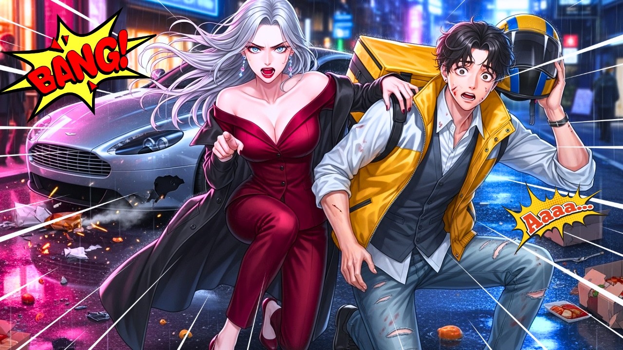 🎀 Bate no SUPERCARRO da CEO, MOTOBOY revela do nada ser HERDEIRO SUPREMO | Resumo de Manhwa