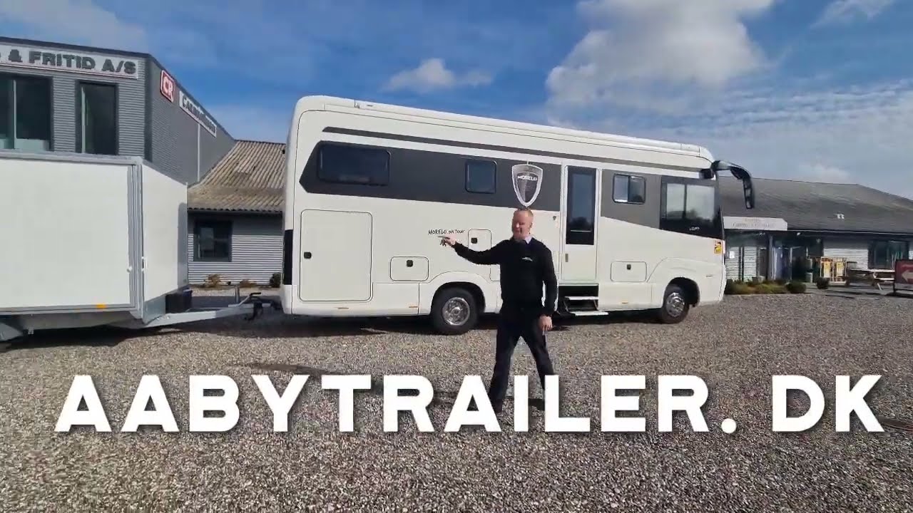 Cargo trailer med rampe og salgsklap