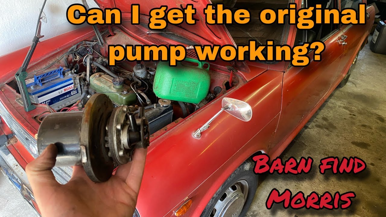 Восстановление оригинального топливного насоса на моем Barn Find Morris 1300