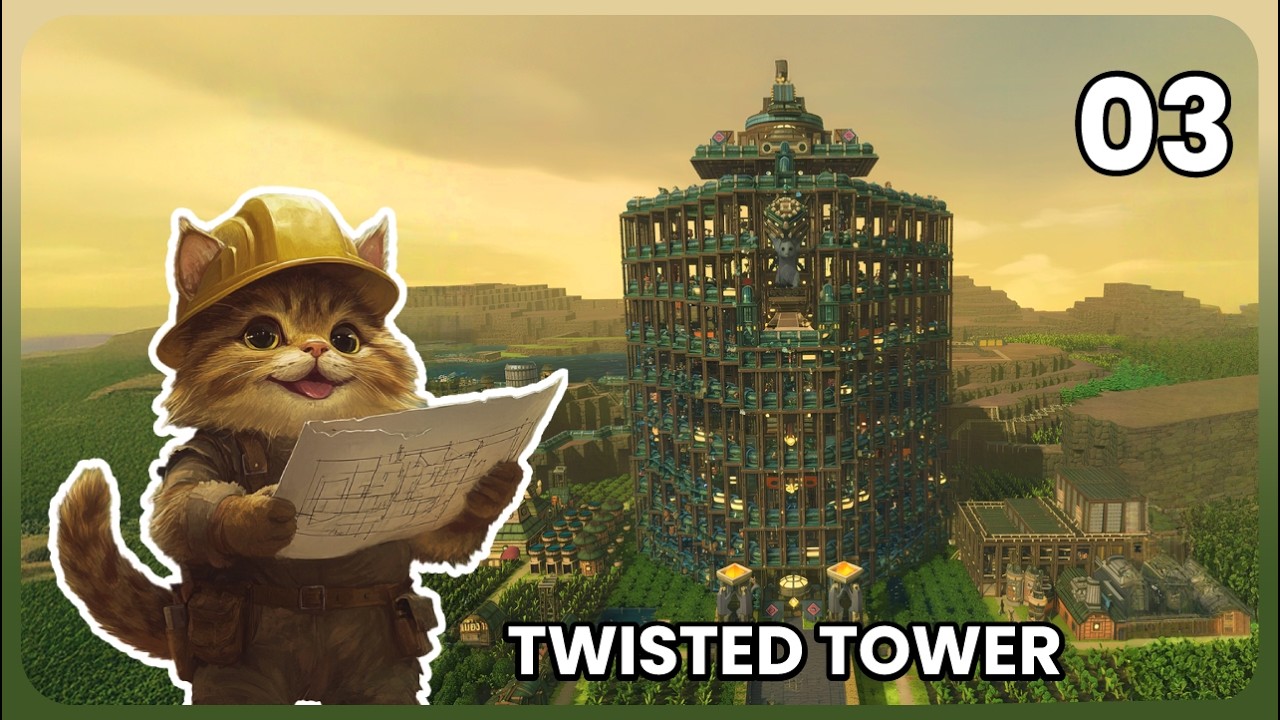 Строительство ГИГАНТСКОЙ витой башни из тоннелей | Timberborn | Эпизод 03