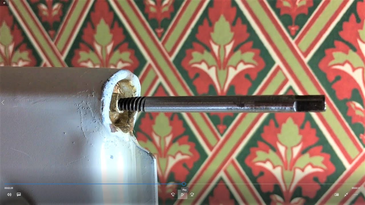 DIY plumbing - FIX removing radiator bleed valve that has been rounded with the radiator bleed key.