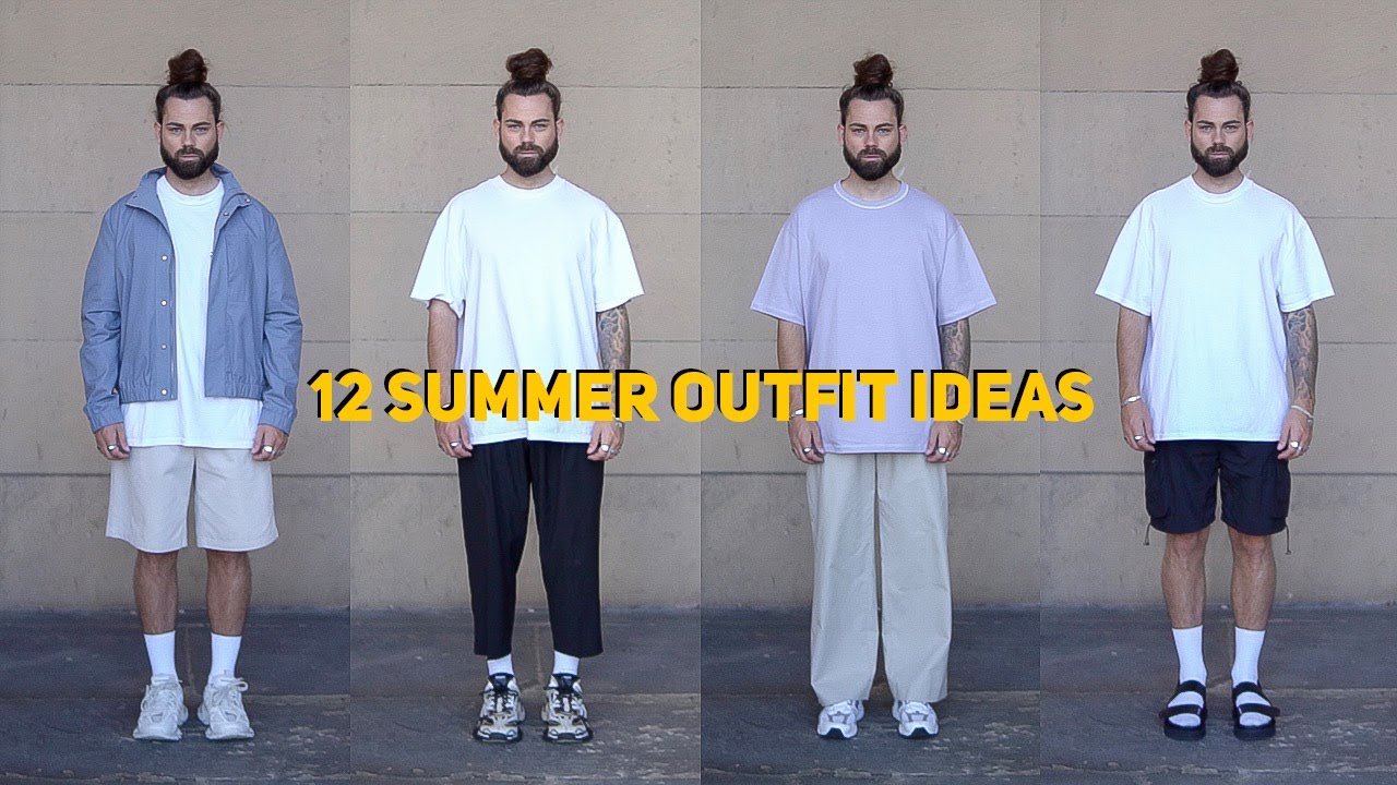 12 EASY SUMMER OUTFITS | MINIMAL STREETWEAR | MEN'S FASHION 2020