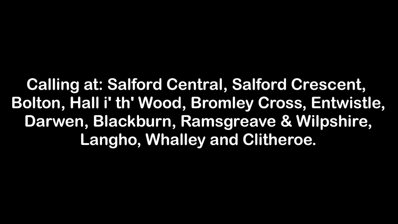 Manchester Victoria Announcements 11/04/19
