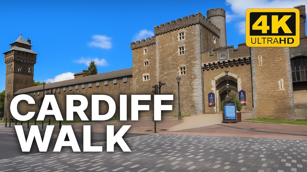 Cardiff City Centre Walk in 4K | Arcades, Castle, St Mary Street & Queen Street
