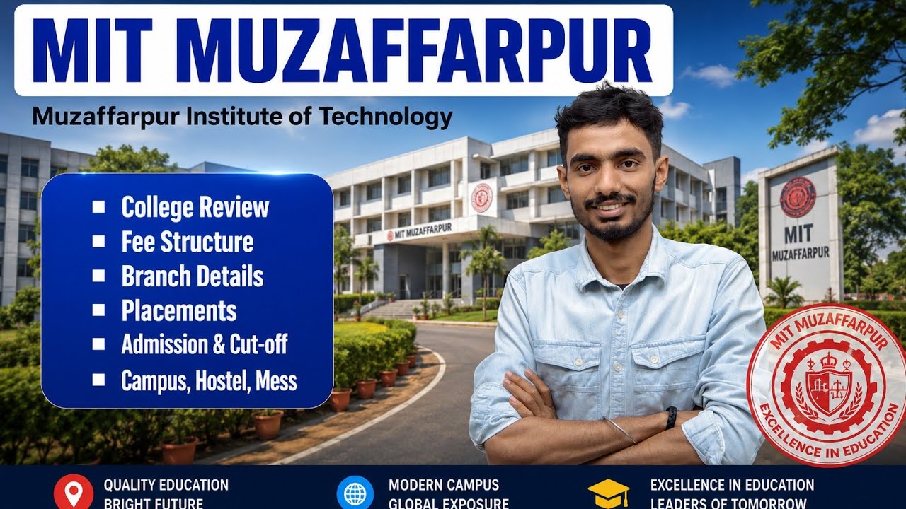 MIT Muzaffarpur College Review | admission, placement, cutoff, fee, branch, campus, hostel,mess #mit