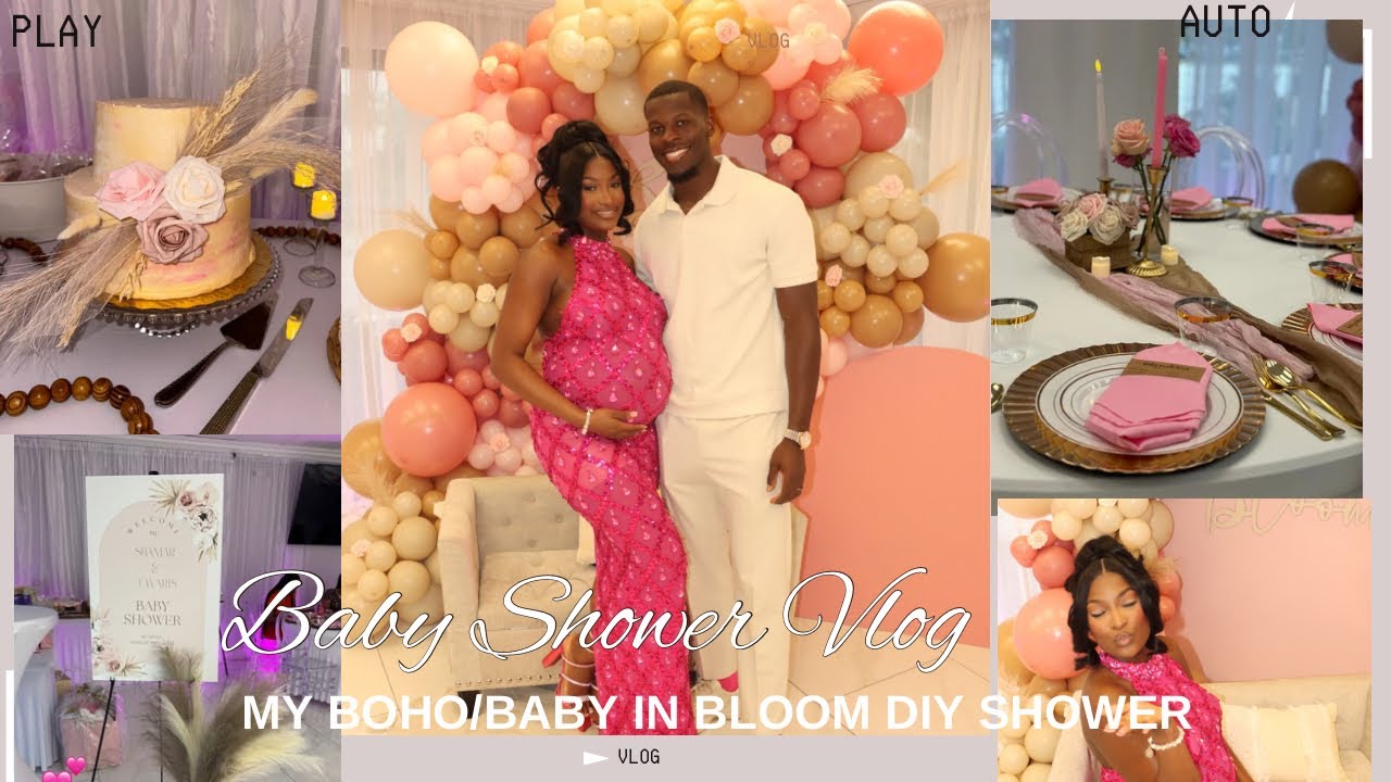 Дневники беременности 🤰🏾: МОЙ БЕБИ-ШОУ В СТИЛЕ БОХО 🤎🌸💕 34 недели и мой собственный душ своими ру...