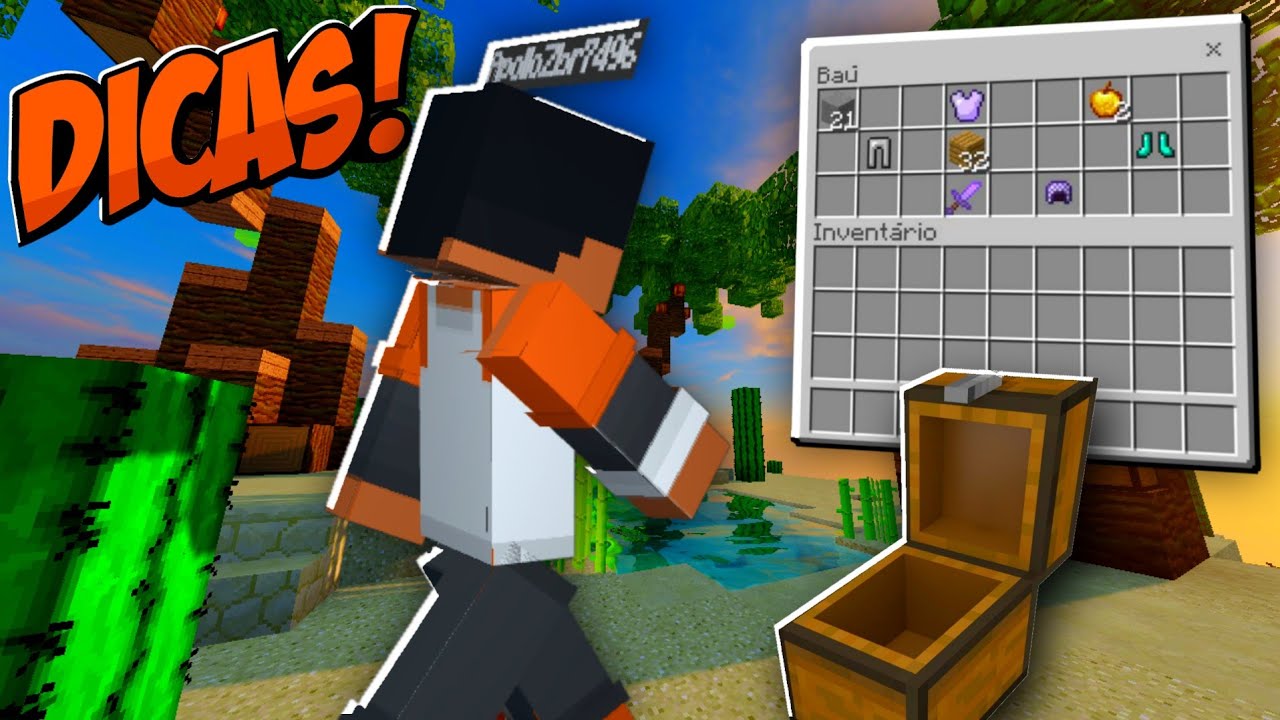 Como MELHORAR no SKYWARS | DICAS e MÉTODOS | MCPE | Cubecraft