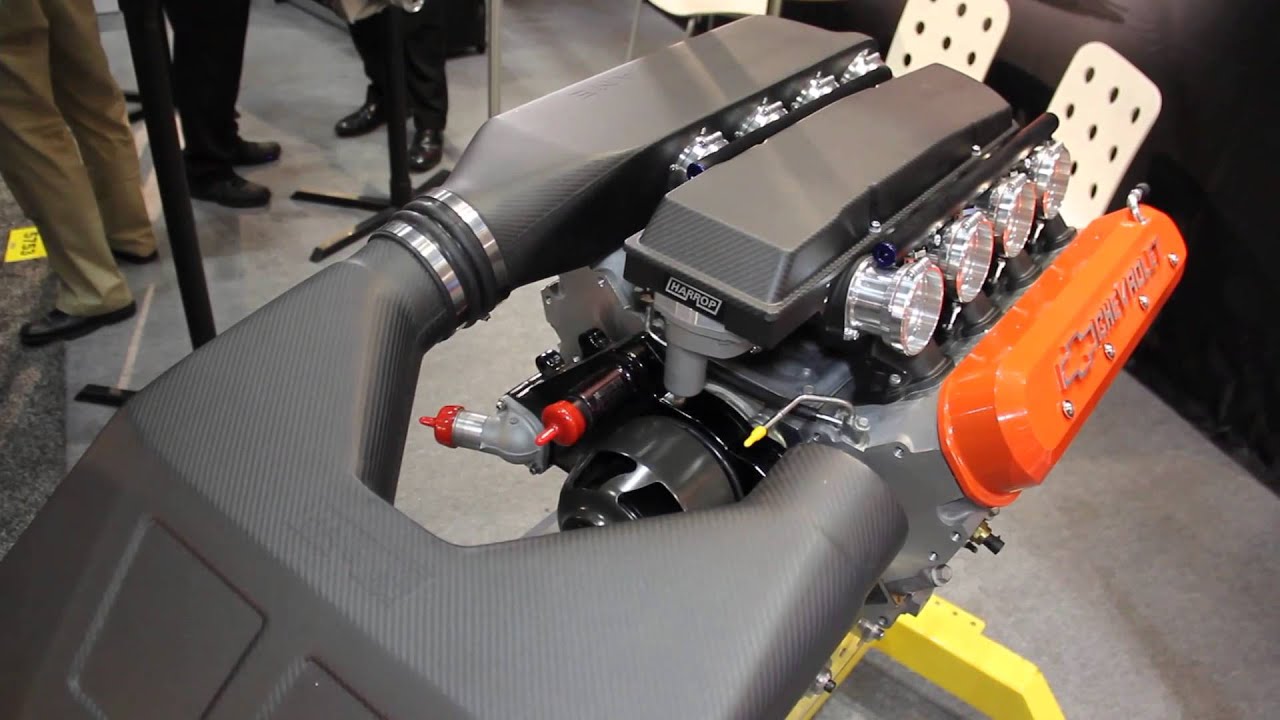 Harrop's C6 Carbon Fiber Manifolds, Performance Radiators & LS3 & LS7 Superchargers at PRI 2012