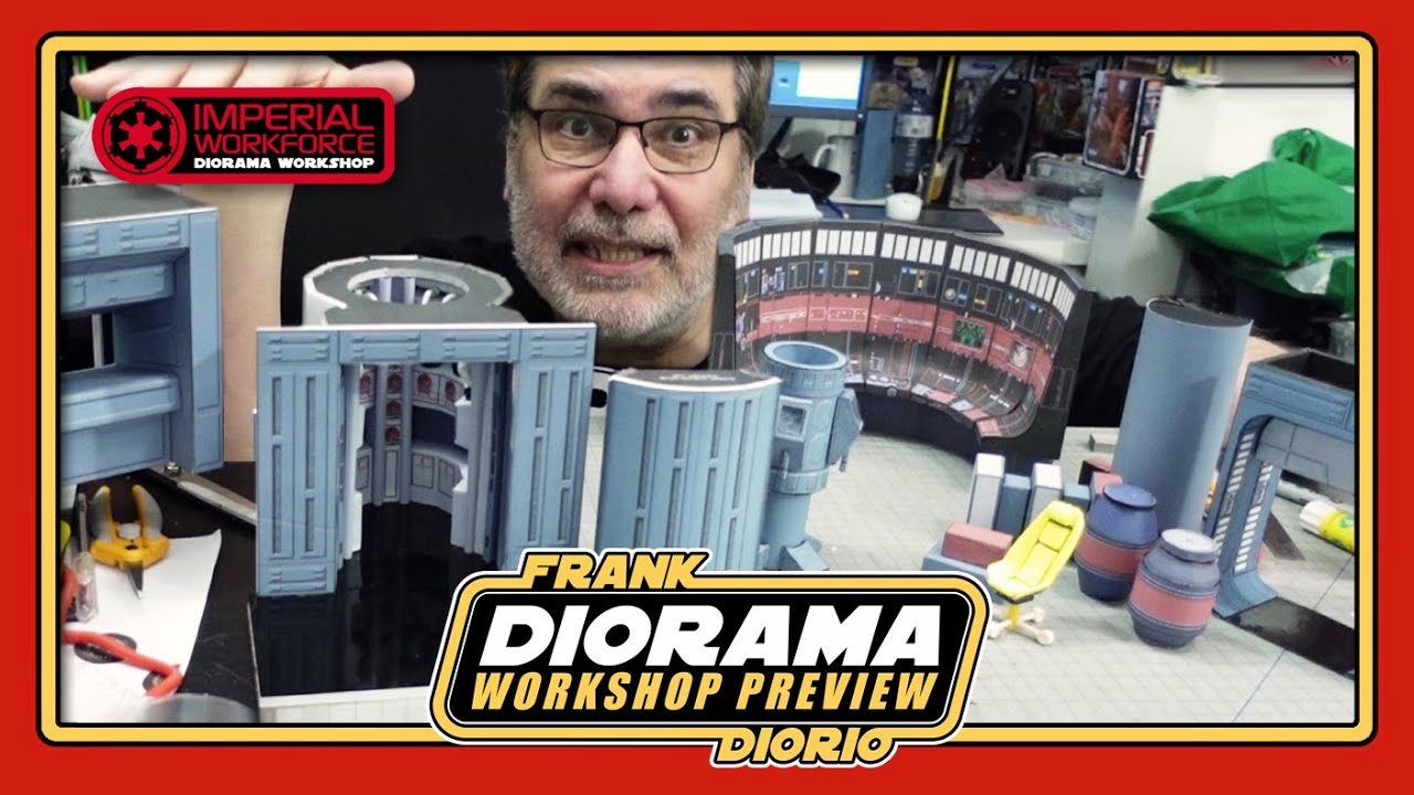 Building a Death Star Diorama (DIY Star Wars control Room Model) update