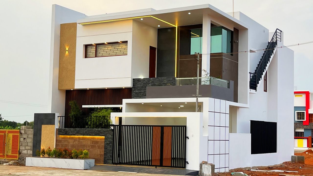 வீடுண்ணா இப்படி கட்டணும்! அசத்தலான Architect Design 3BHK Duplex House with indoor courtyard plants