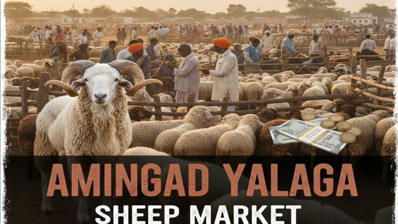 ಅಮೀನಗಡ ಕುರಿ ಮತ್ತು ಮೇಕೆ ಮಾರುಕಟ್ಟೆ | 29-11-2025 | karnataka Amingad sheep market | ಪ್ರತಿ ಶನಿವಾರ |