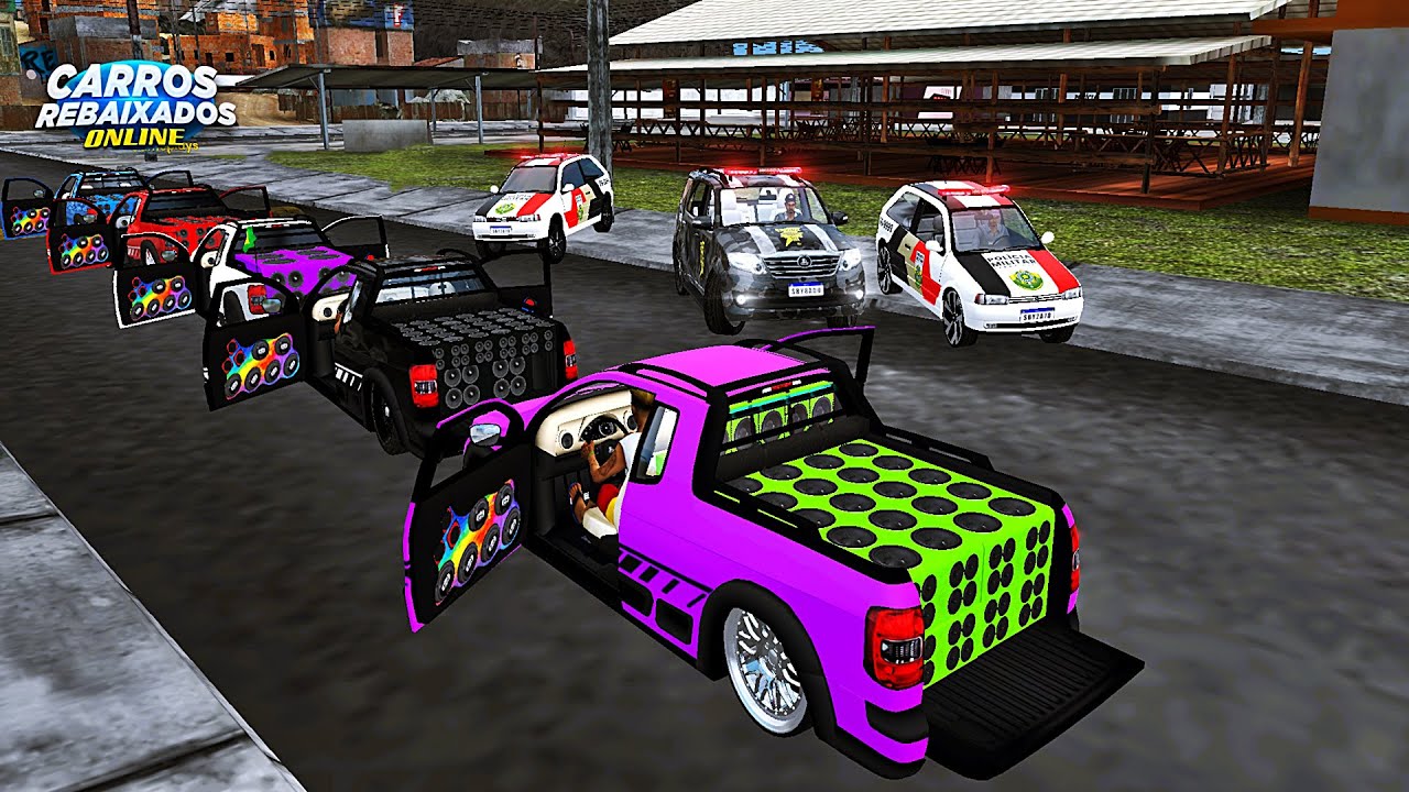 CARROS REBAIXADOS ONLINE | ROLE COM AS SAVEIRO G5 DEBOXE REBAIXADA E FOMOS PARADOS !