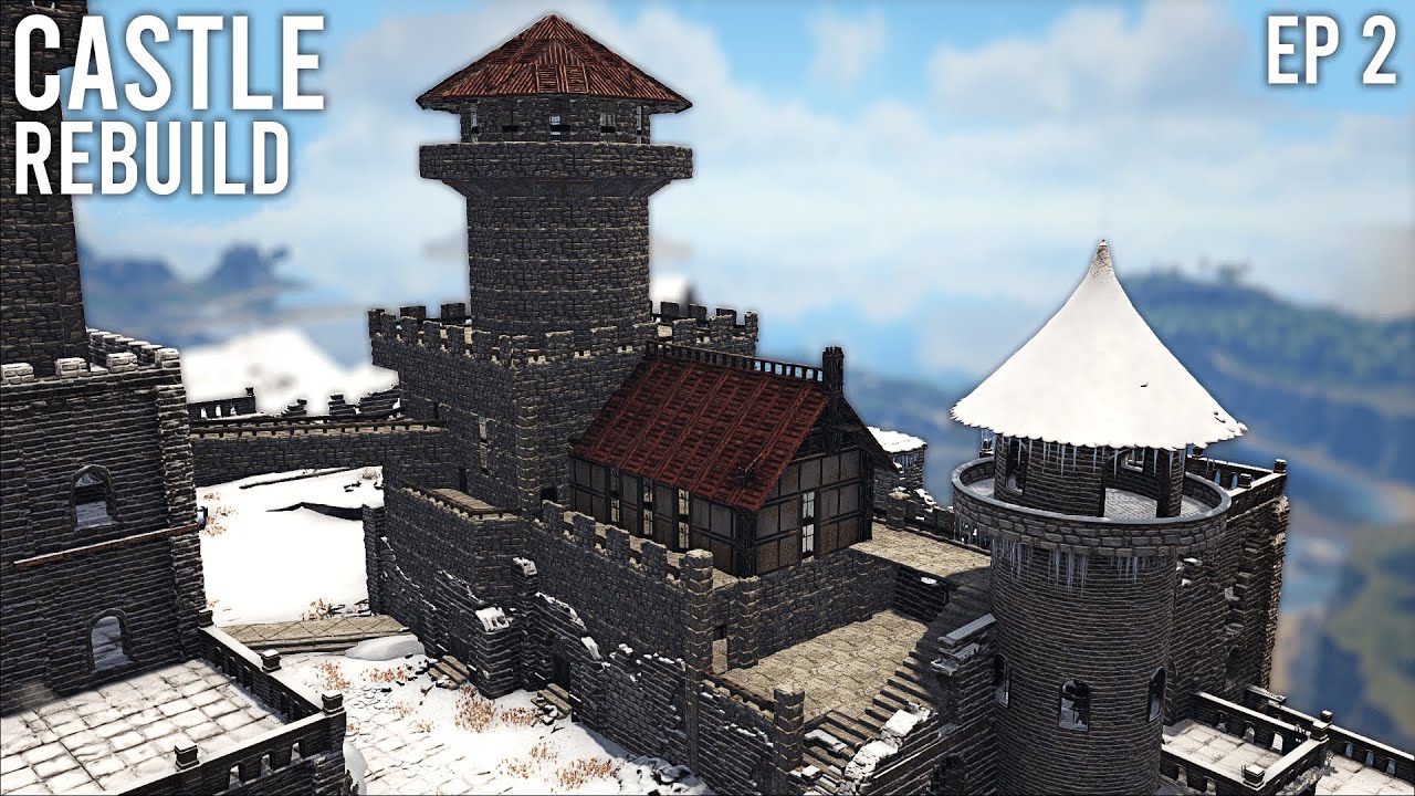 ARK: Lost Island - Rebuilding the Snow Castle Ep 2 | Speed Build