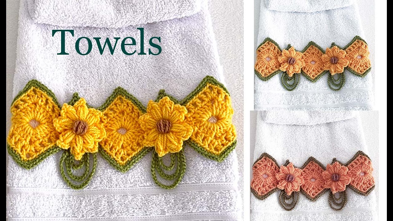 Como hacer TOALLAS DECORATIVAS para el Baño LINDO BONITO ELEGANTE a Crochet