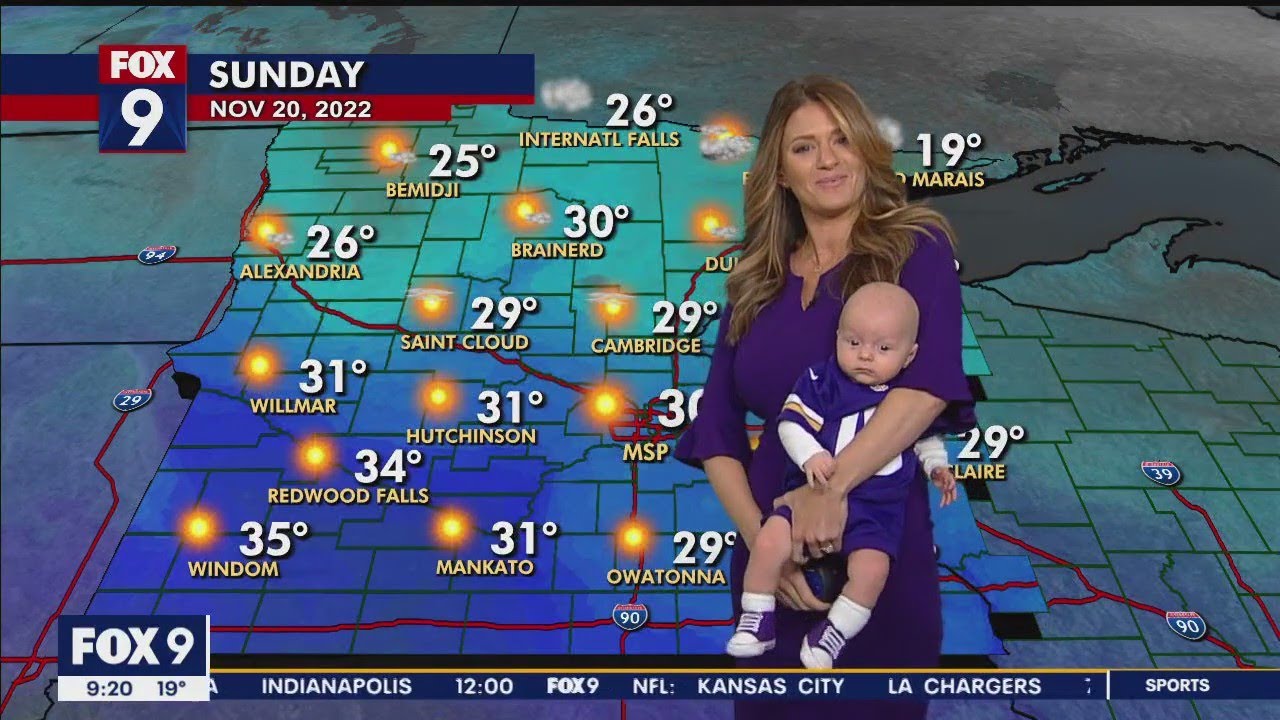 Special guest helps out with FOX 9 weather forecast