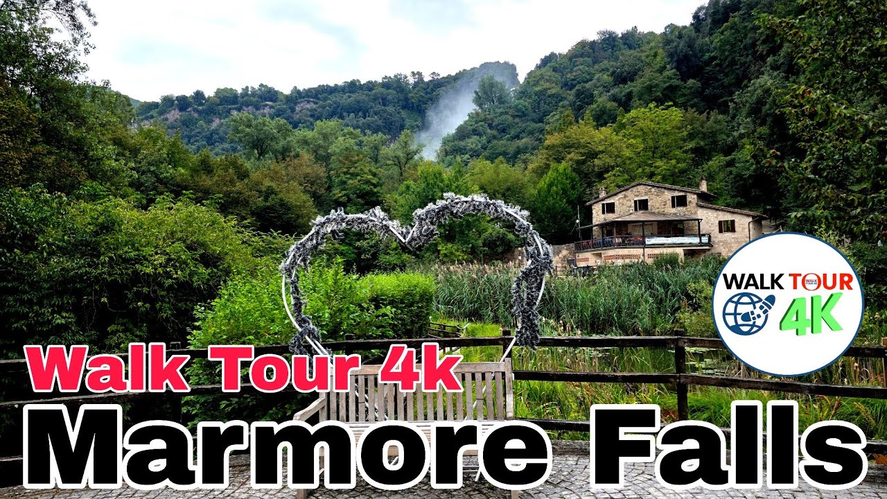 🇮🇹 Marmore Falls Italy 🇮🇹 Walk Tour 4k 2025