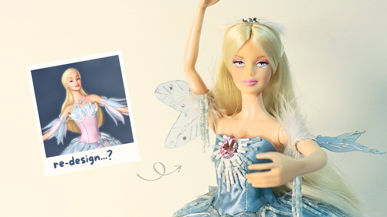 Я переделала балетное платье Одетты из «Барби: Лебединое озеро» | ooak barbie