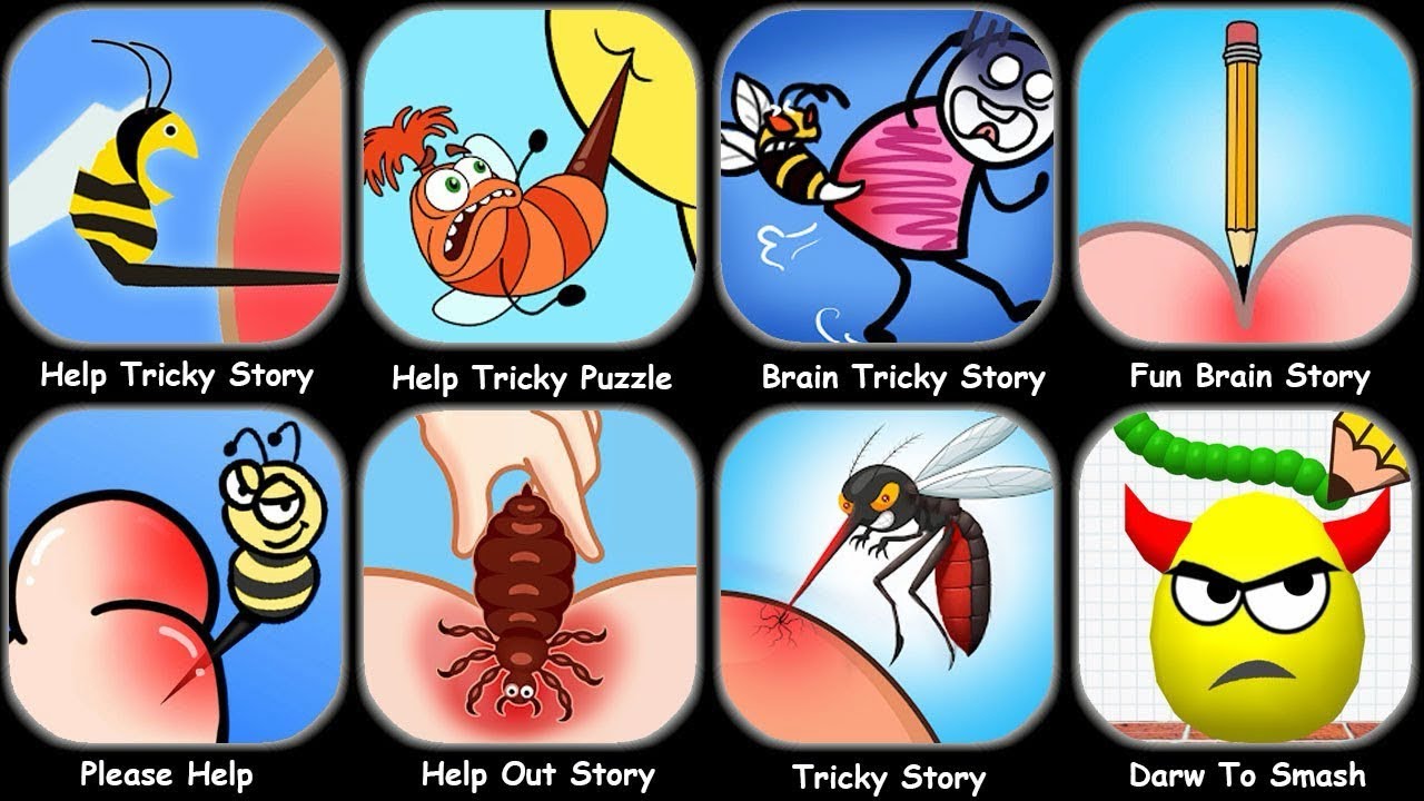Help Me Tricky Puzzle,Help Me Tricky Puzzle,Stickman Tricky puzzle VS Tricky Story,Help Out Story