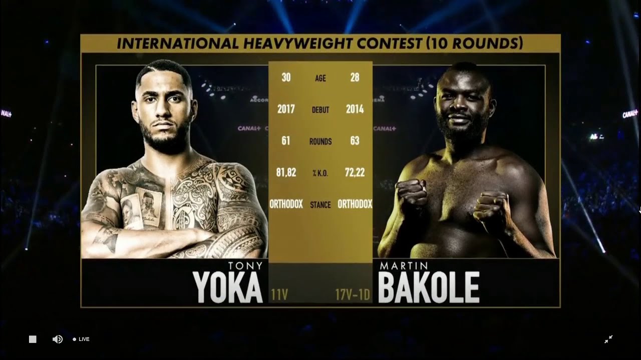 Tony Yoka vs. Martin Bakole | FULL FIGHT (Combat entier)