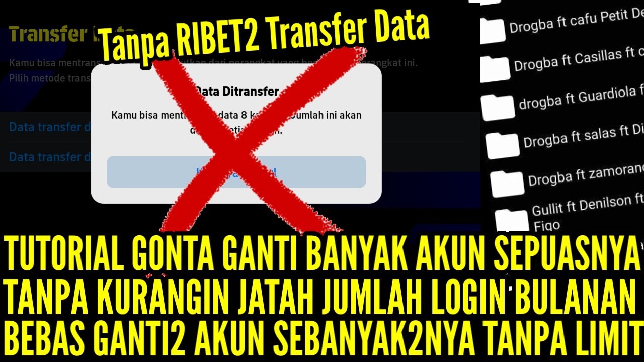 TUTORIAL GONTA GANTI BANYAK AKUN SEPUASNYA TANPA KURANGI JATAH JUMLAH LOGIN BULANAN !