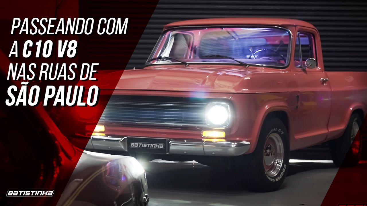 PASSEANDO COM A C10 V8 NAS RUAS DE S&Atilde;O PAULO