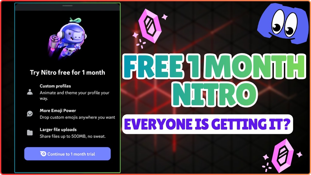 ПОЛУЧИ NITRO БЕСПЛАТНО НА 1 МЕСЯЦ | Я ПОЛУЧИЛ 1 МЕСЯЦ NITRO ОТ DISCORD БЕСПЛАТНО