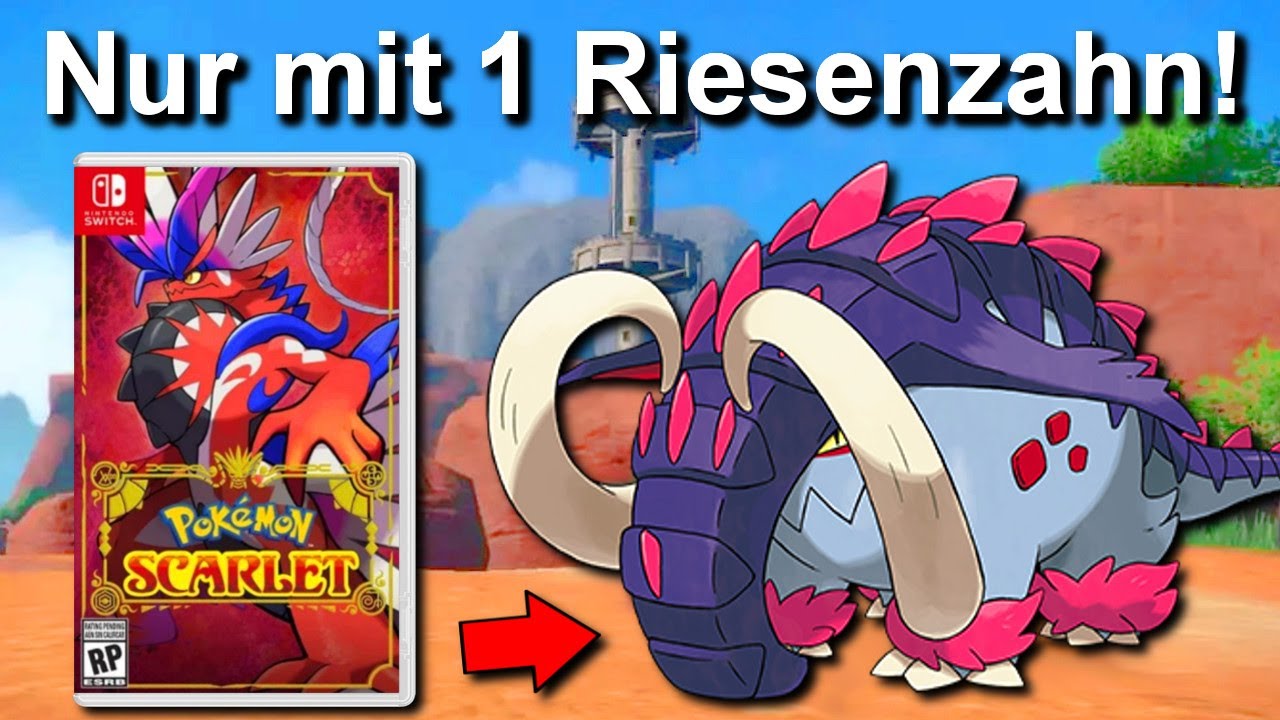 Pokemon Karmesin/Purpur mit NUR einem RIESENZAHN (PARADOX DONPHAN)! (+ So wenig Kämpfe wie möglich)