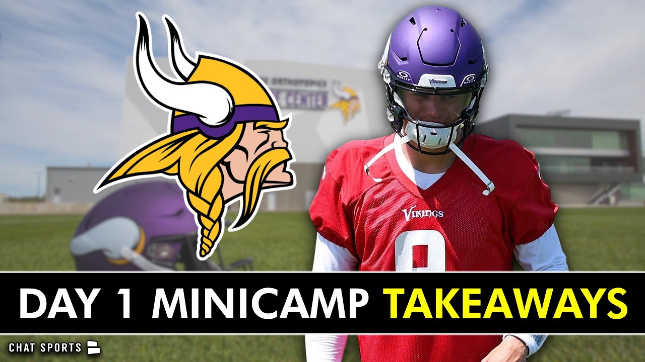 🔥J.J. McCarthy IS ON FIRE! Vikings Minicamp Takeaways & Highlights From Day 1