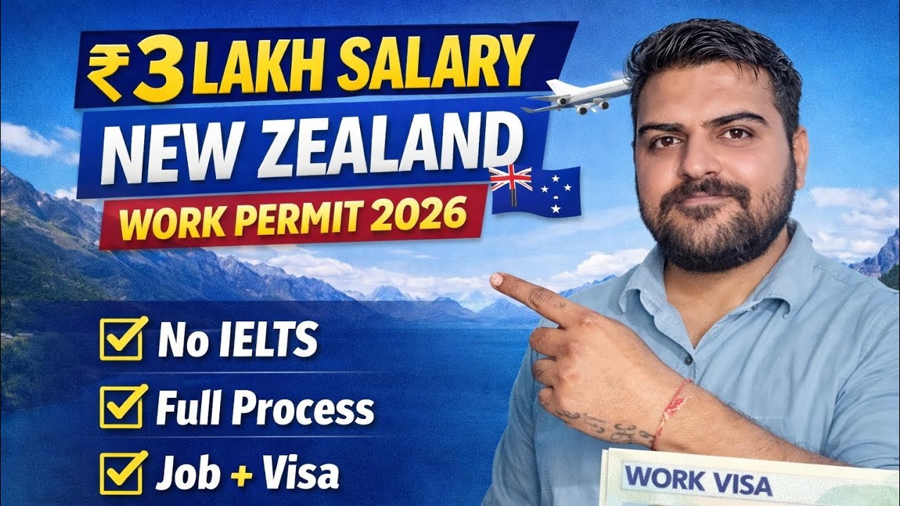 New Zealand Work Permit 2026 | Step By Step Process | Jobs, Salary, Visa | Hindi