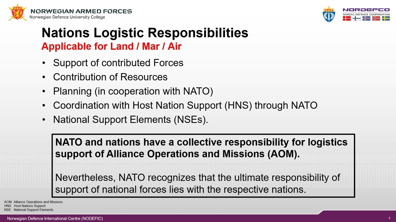 NATO 2 04  Land Logistics