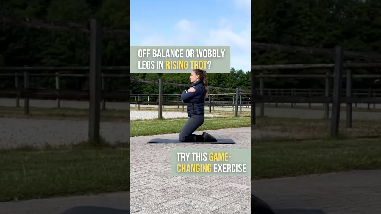 Want balance and stable legs in rising trot? #dressage #horses