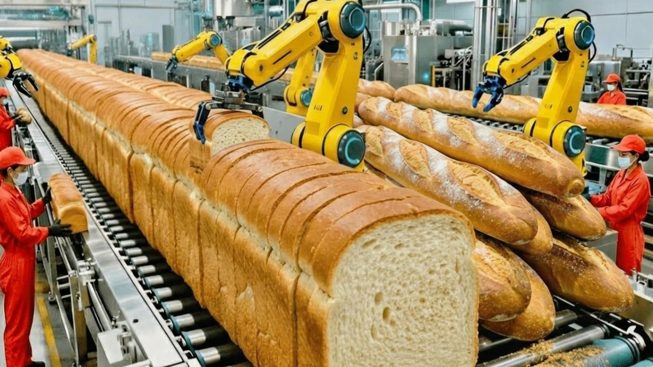 How Bread Is Made in Factories | Inside the World's Biggest Bread Production Process