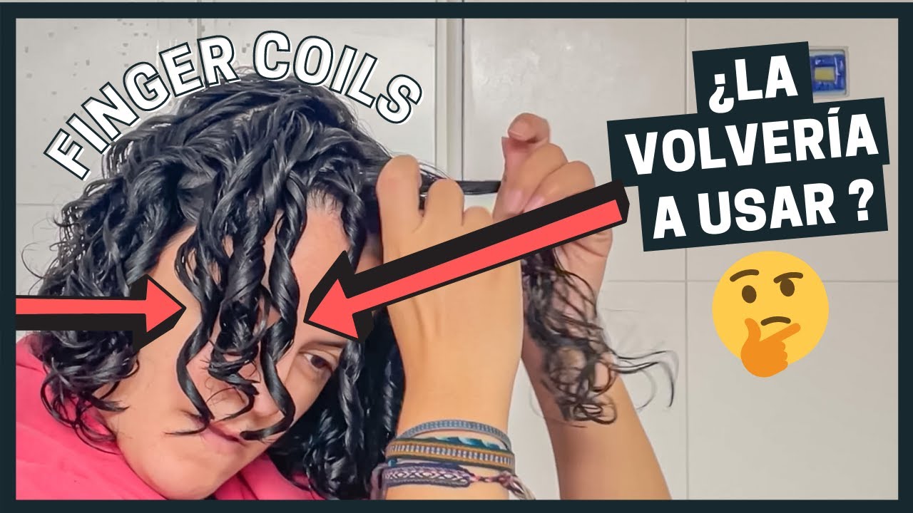 ✨¿Cómo hacer la TECNICA FINGER COILS☝️ en Cabello Rizado/ONDULADO? Formar RIZO POR RIZO 🔝DEFINICIÓN