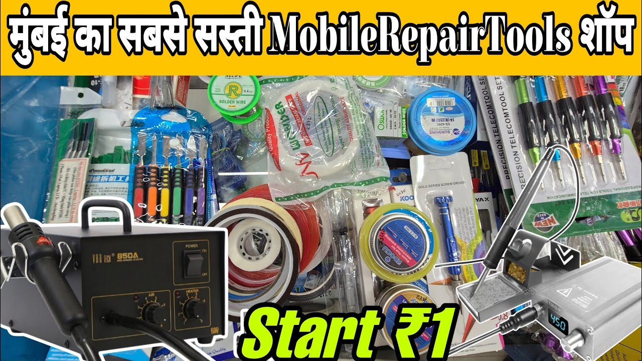 Mumbai: Biggest mobile spare parts and tools market! 