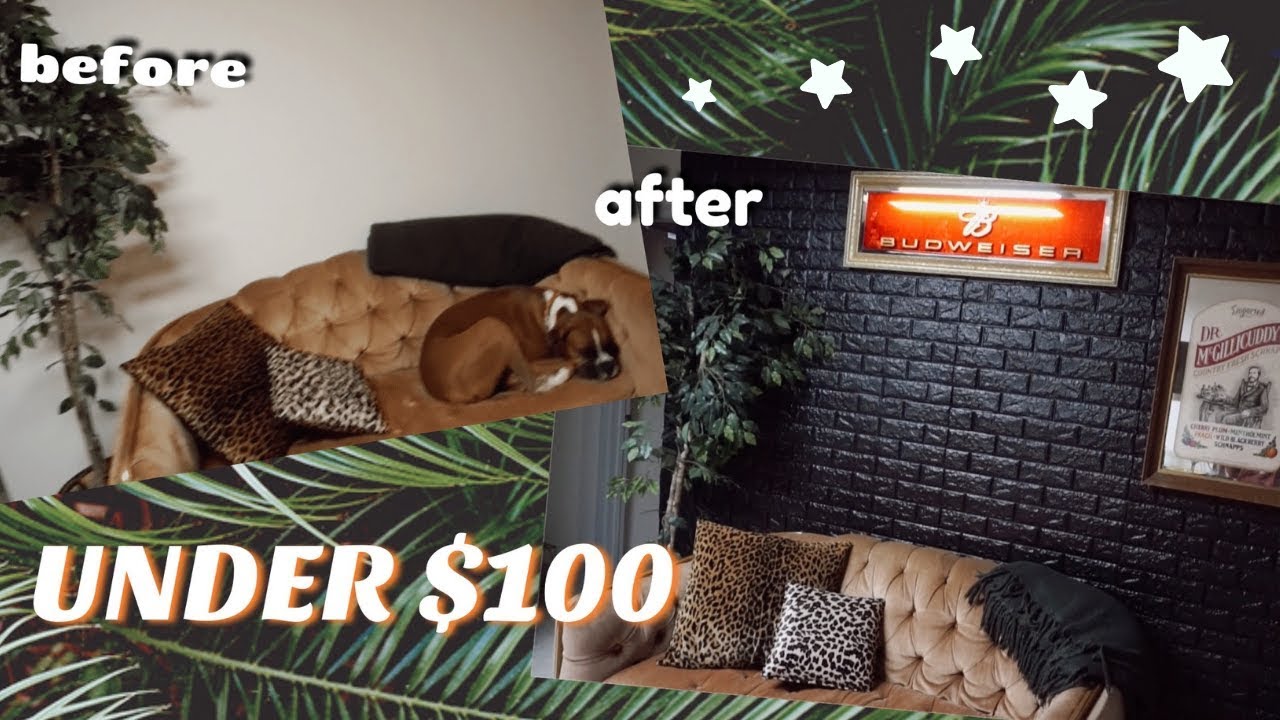 DIY BRICK WALL (using thumbtacks) + THRIFT STORE HOME DECOR HAUL