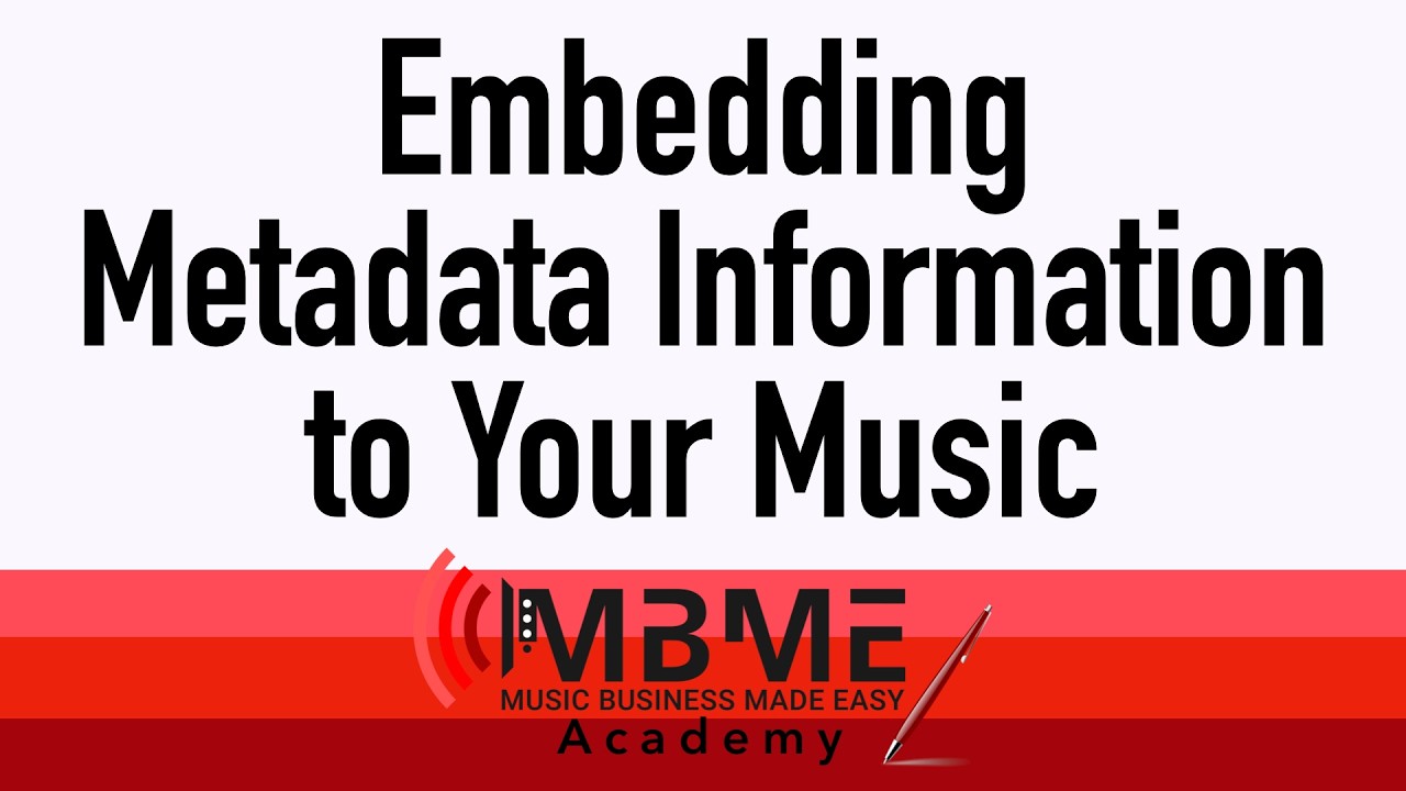 9  Embedding Metadata Information to Your Music