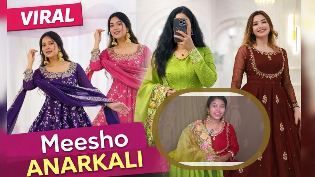 ✨ Viral Meesho Anarkali Collections 👗