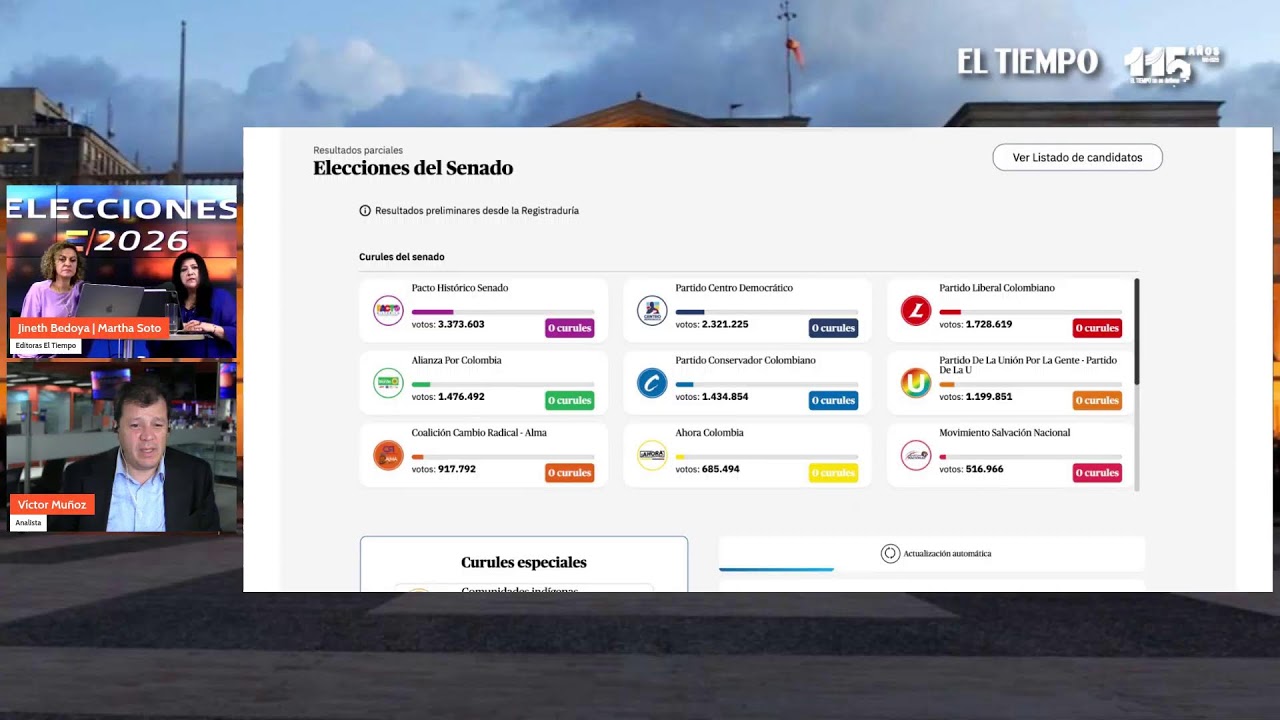 #EnVIVO: Resultados de las #Elecciones2026 | EL TIEMPO
