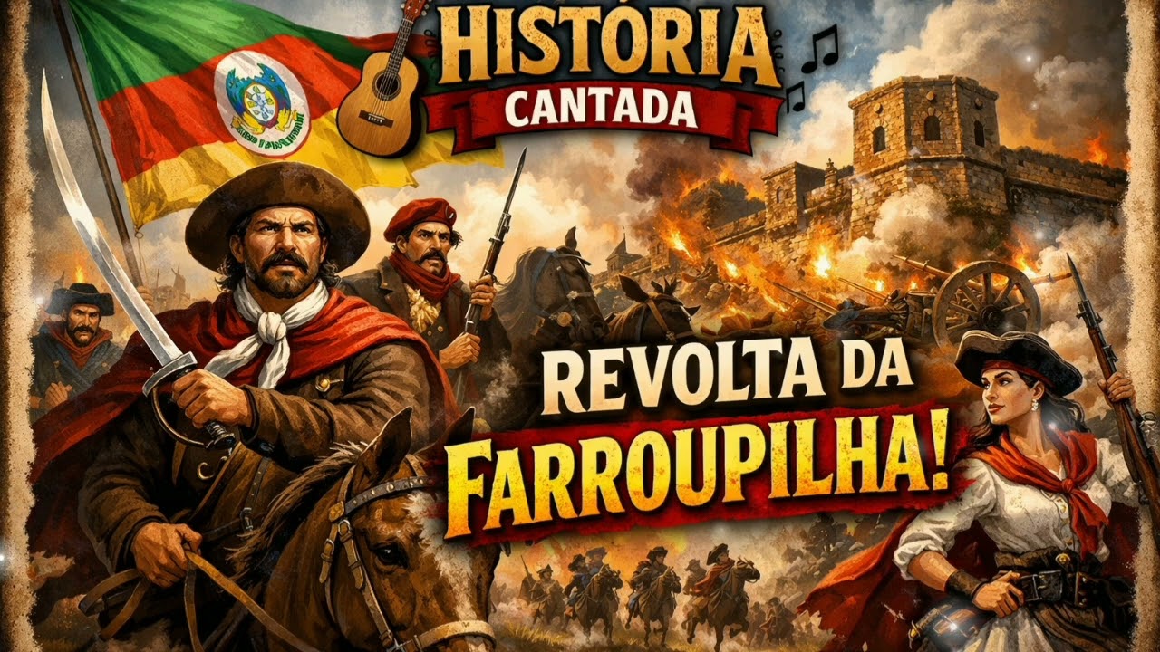 Farroupilha #HistoriaCantada #HistoriaDoBrasil #ENEM #Vestibular #Educacao #AprenderHistoria #Provas