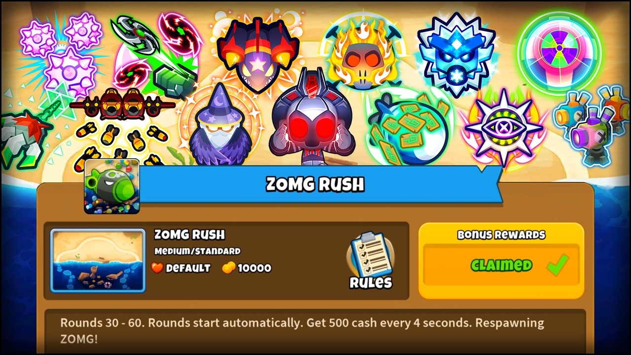 Building the VTSG & All 12 Paragons in ZOMG Rush - Bloons TD 6