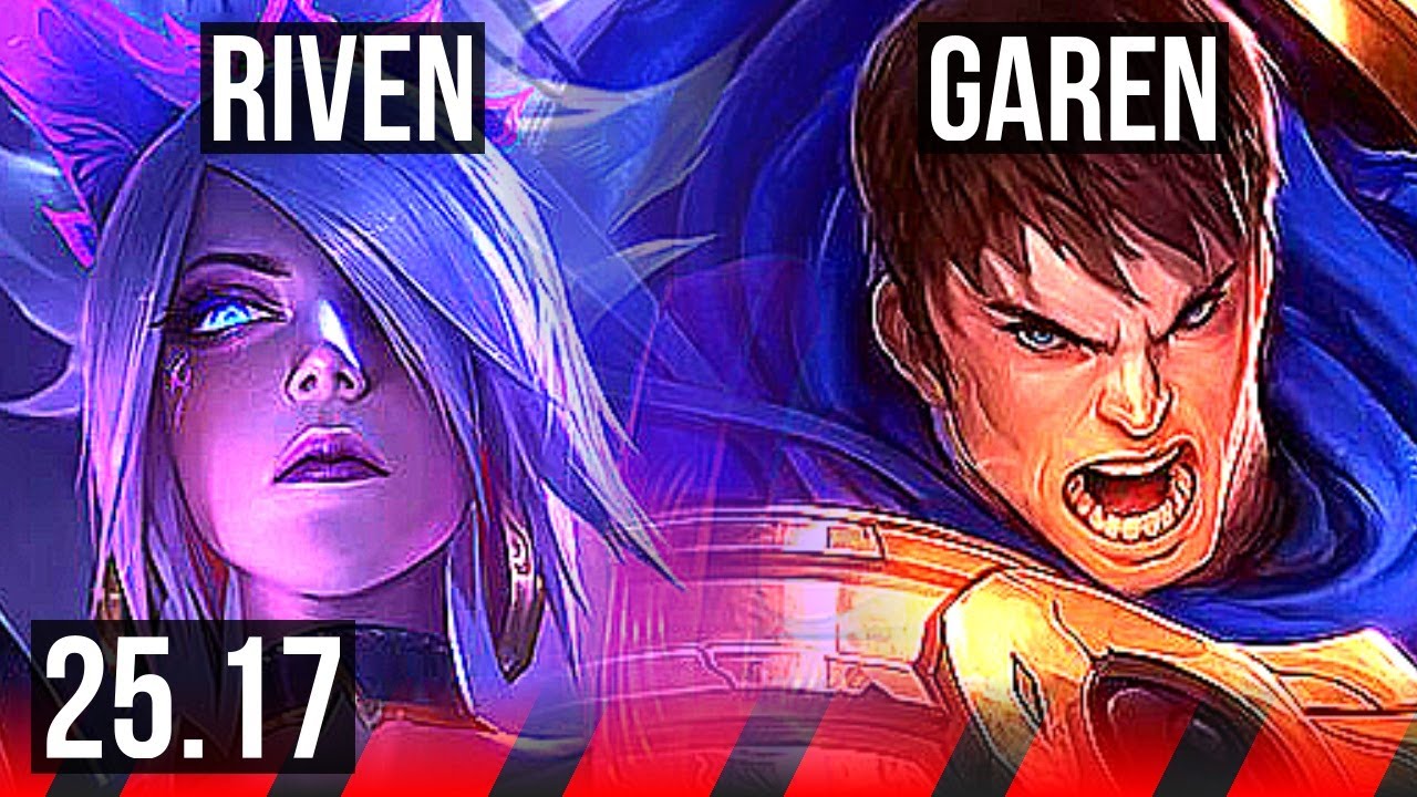 RIVEN vs GAREN (TOP) | 64k DMG, 6 solo kills | EUNE Master | 25.17
