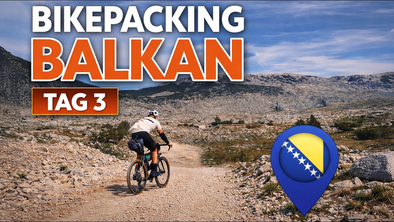Bikepacking Balkan Tag 3  || Einsamkeit der Berge mit vielen Höhenmetern genießen