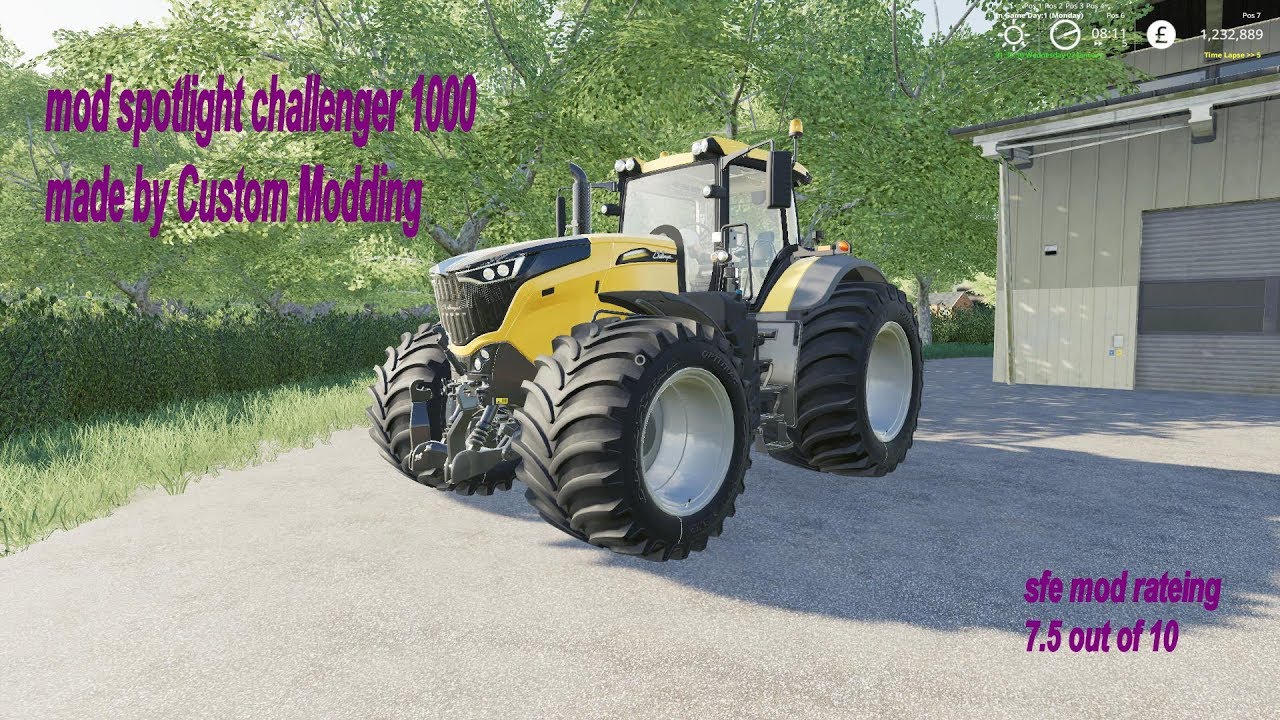 farming simulator 19 mod spotlight challenger 1000 by Custom Modding