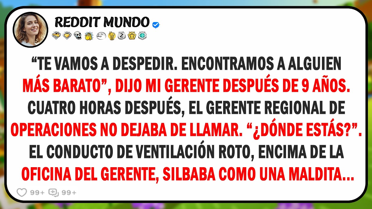 Despedido después de 9 años por contratar a alguien más barato, luego el gerente regional de...
