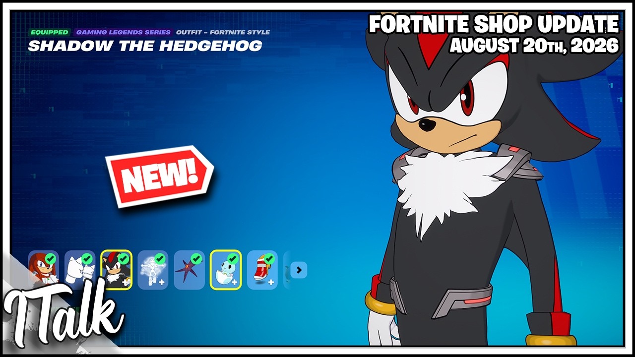 Магазин Fortnite *НОВАЯ* КОЛЛАБОРАЦИЯ С SONIC В FORTNITE! [20 августа 2026 г.] (Fortnite, глава 7)