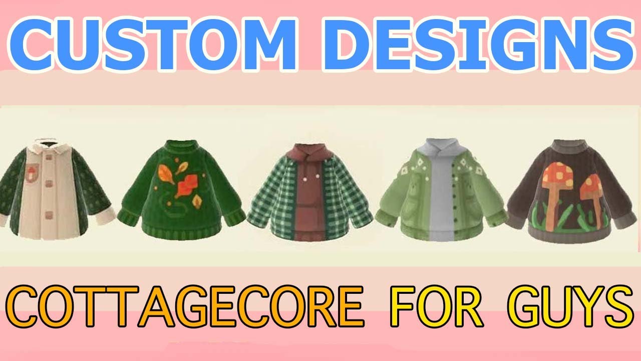 COTTAGECORE DESIGNS FOR GUYS ANIMAL CROSSING NEW: HORIZONS