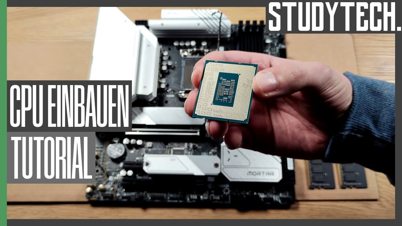 Intel CPU einsetzen: Sockel 1700 / Prozessor einbauen [4K/Deutsch] #studytech