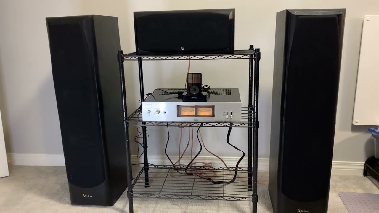 Infinity Alpha 40 Speakers with Infinity Alpha Center Speaker
